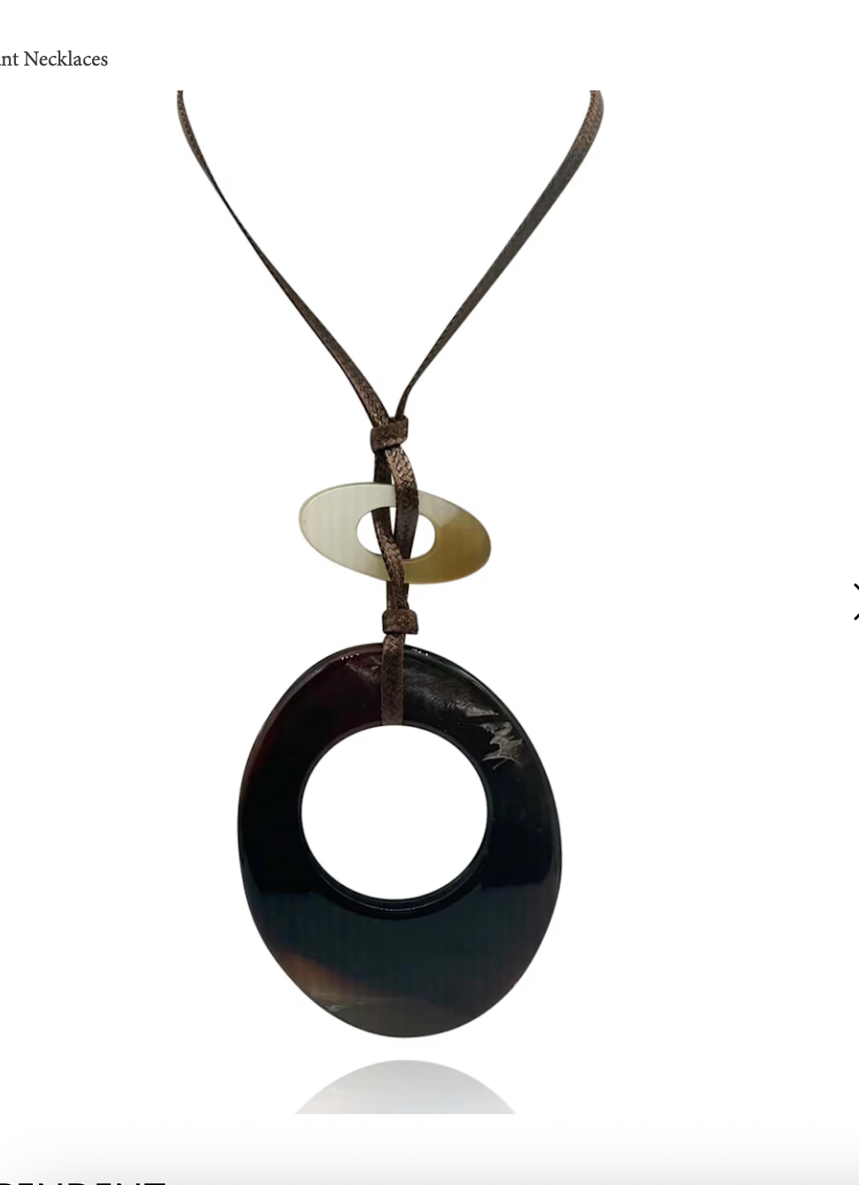 Resin Medallion Necklace 