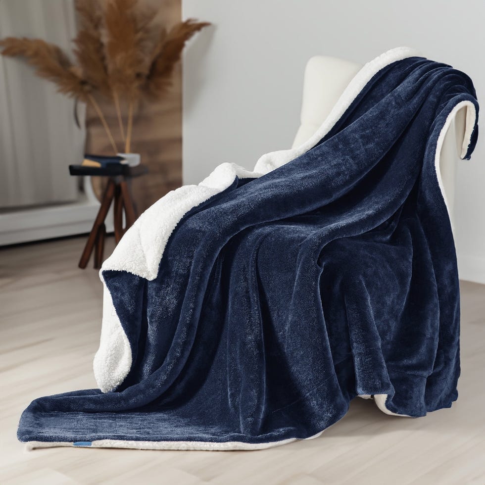 Sherpa Fleece Throw Blanket