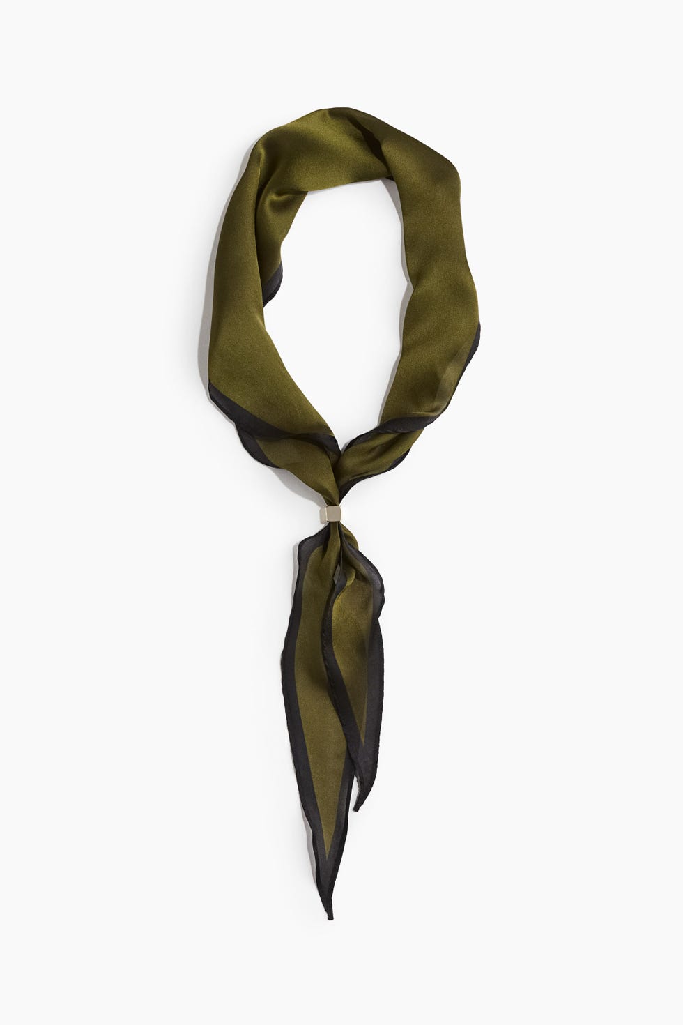 Metal-Detail Neck Scarf