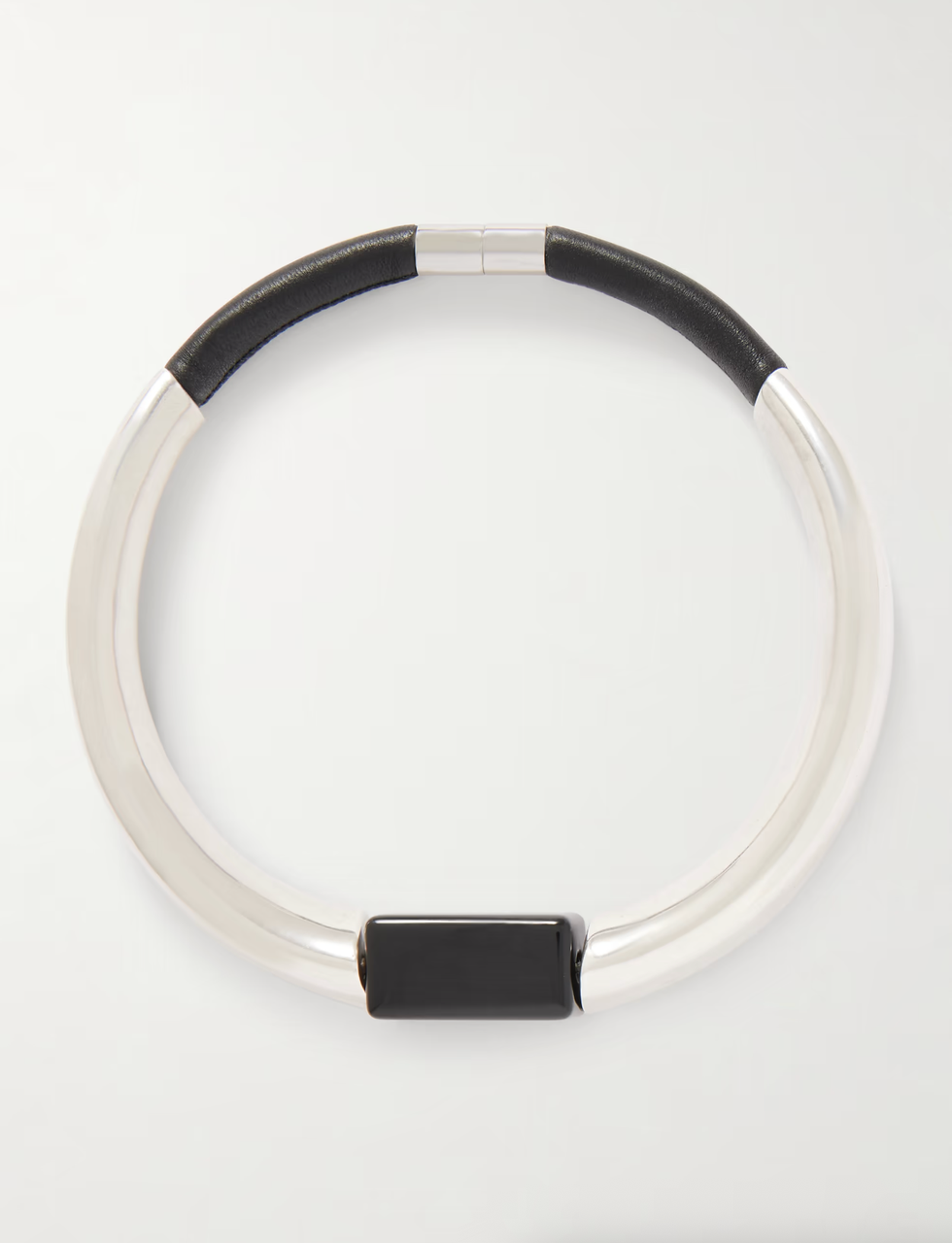 Leather and Resin Choker 