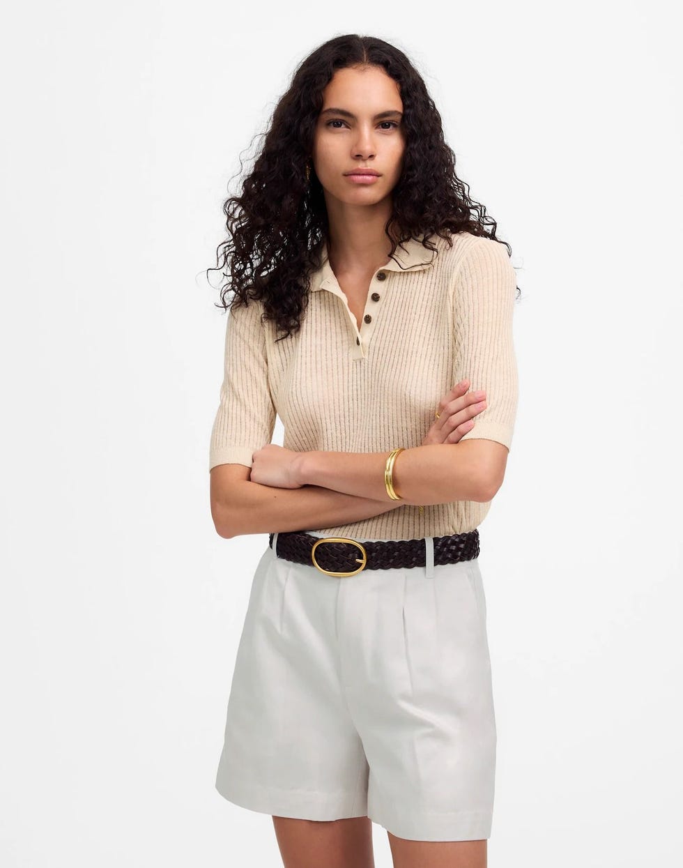 The Drapey Twill Pleated Short