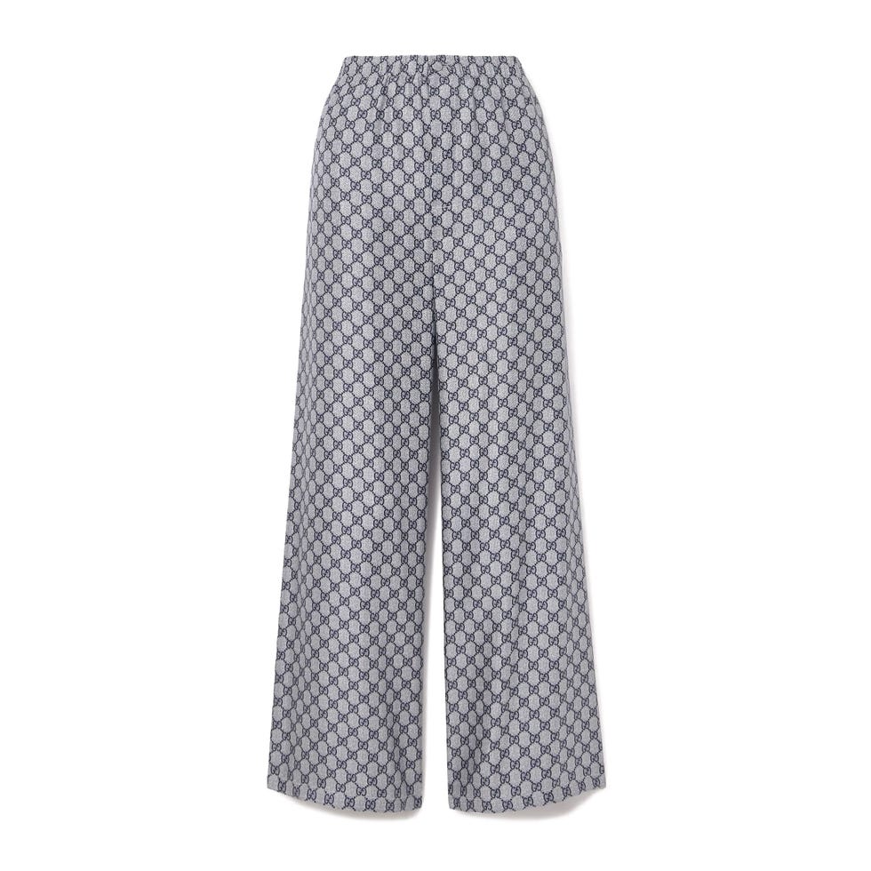 GG Supreme Printed Silk-Twill Pajama Pants