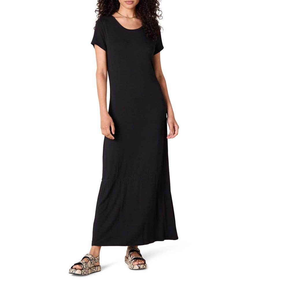 Women's Short-Sleeve Maxi Dress