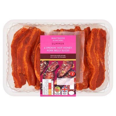Summer Smokin' Hot Honey Pork Belly Slices