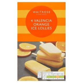 Valencia Orange Lollies 4 x 73ml