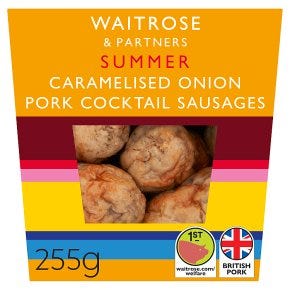 Caramelised Onion Pork Cocktail Sausages 255g