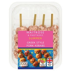 Greek Style Pork Kebabs 300g
