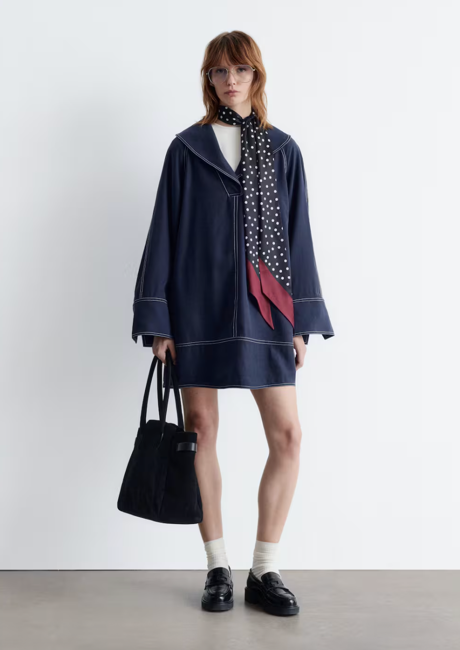 Sailor-Collar Mini Dress