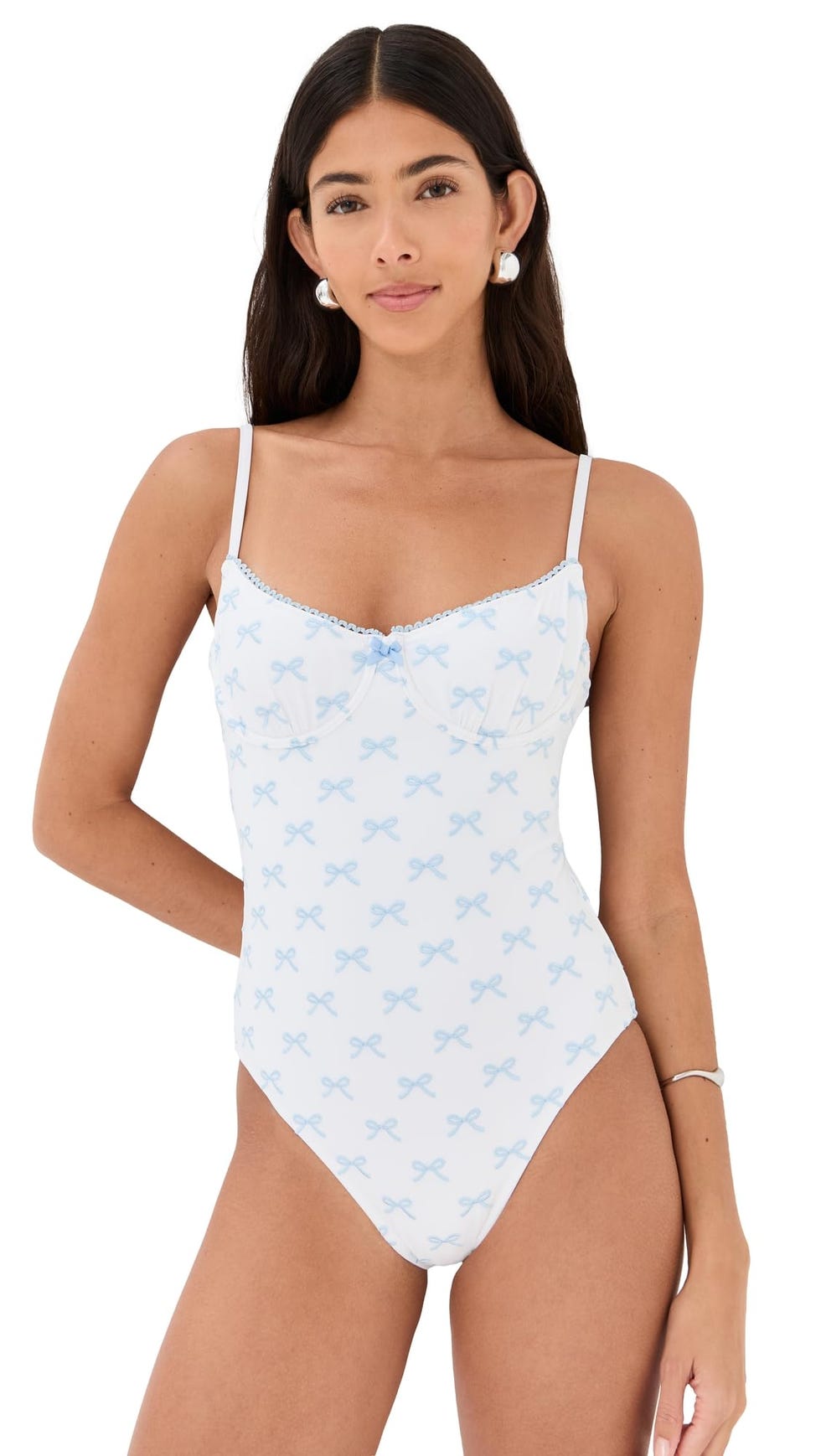 The Taylor One Piece in Embroidered Bows