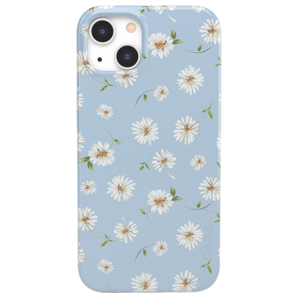 iPhone 13 Case in Daisy Daydream Baby Blue Floral Case