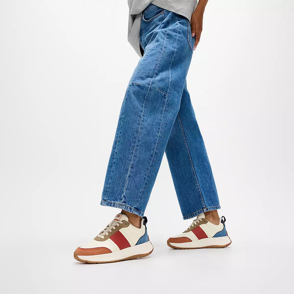 F-MODE Flow Leather/Suede Trainers