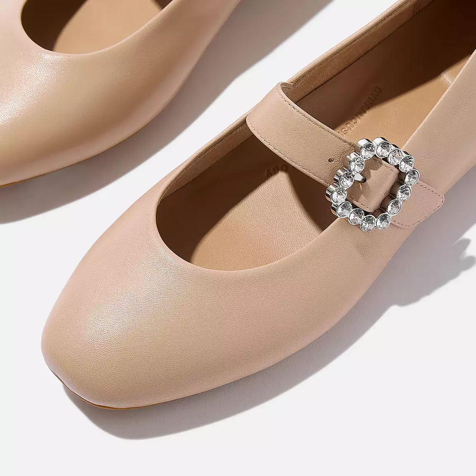 DELICATO Soft Leather Mary Janes