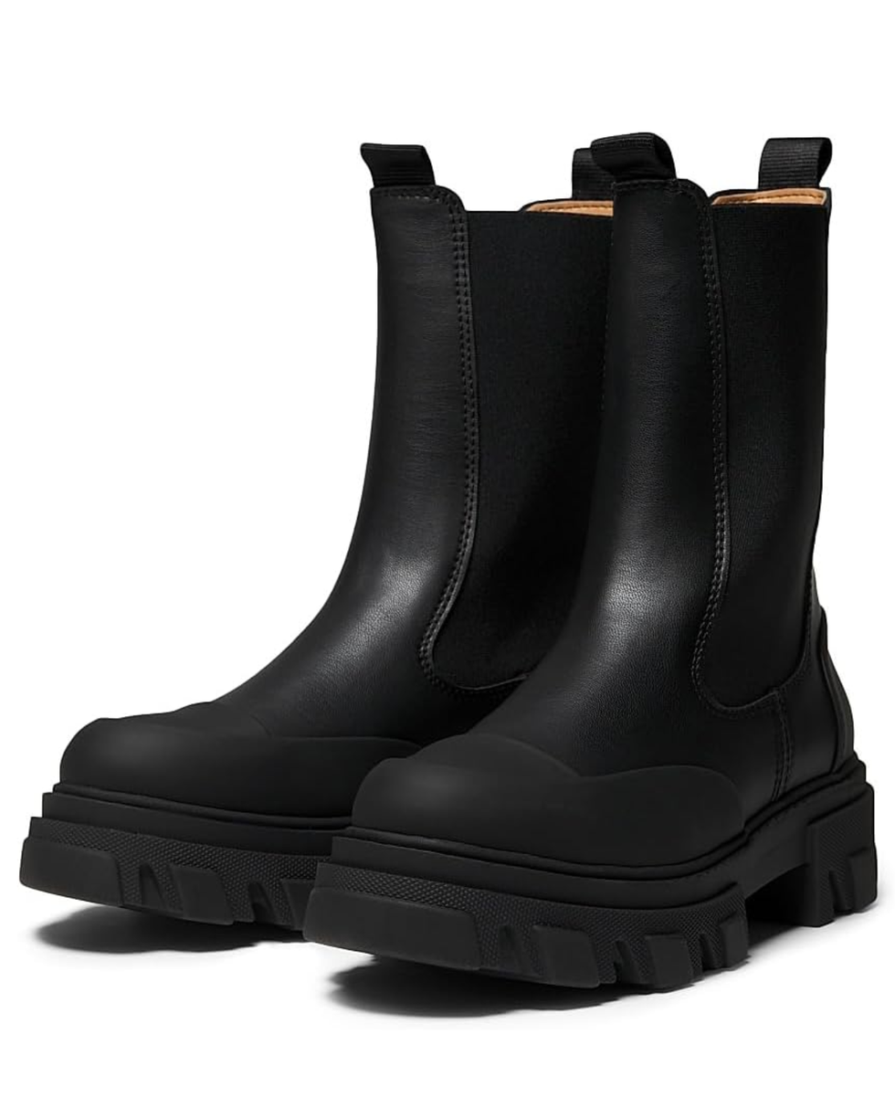 Bottines Chelsea en cuir avec logo
