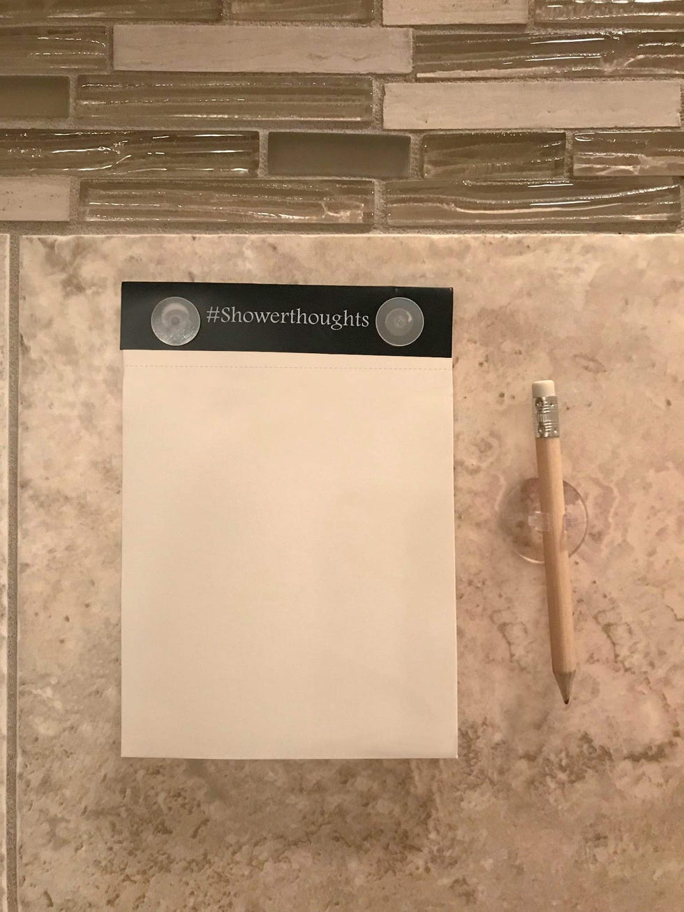 Waterproof Shower Notepad with Pencil
