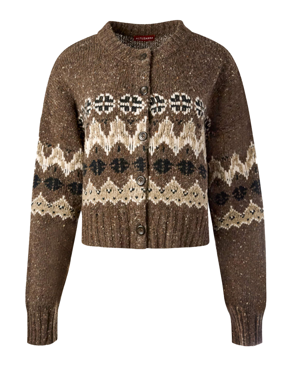 Укороченный кардиган Cammie Fair Isle