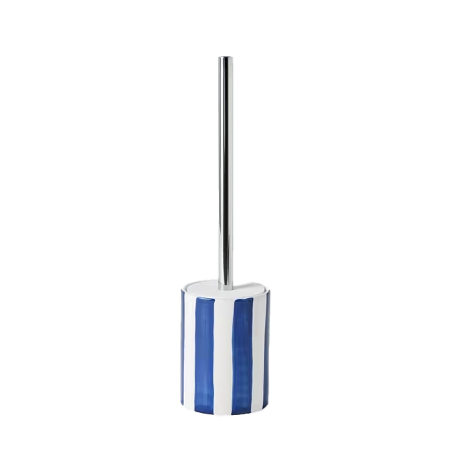 Stripe toilet brush and holder