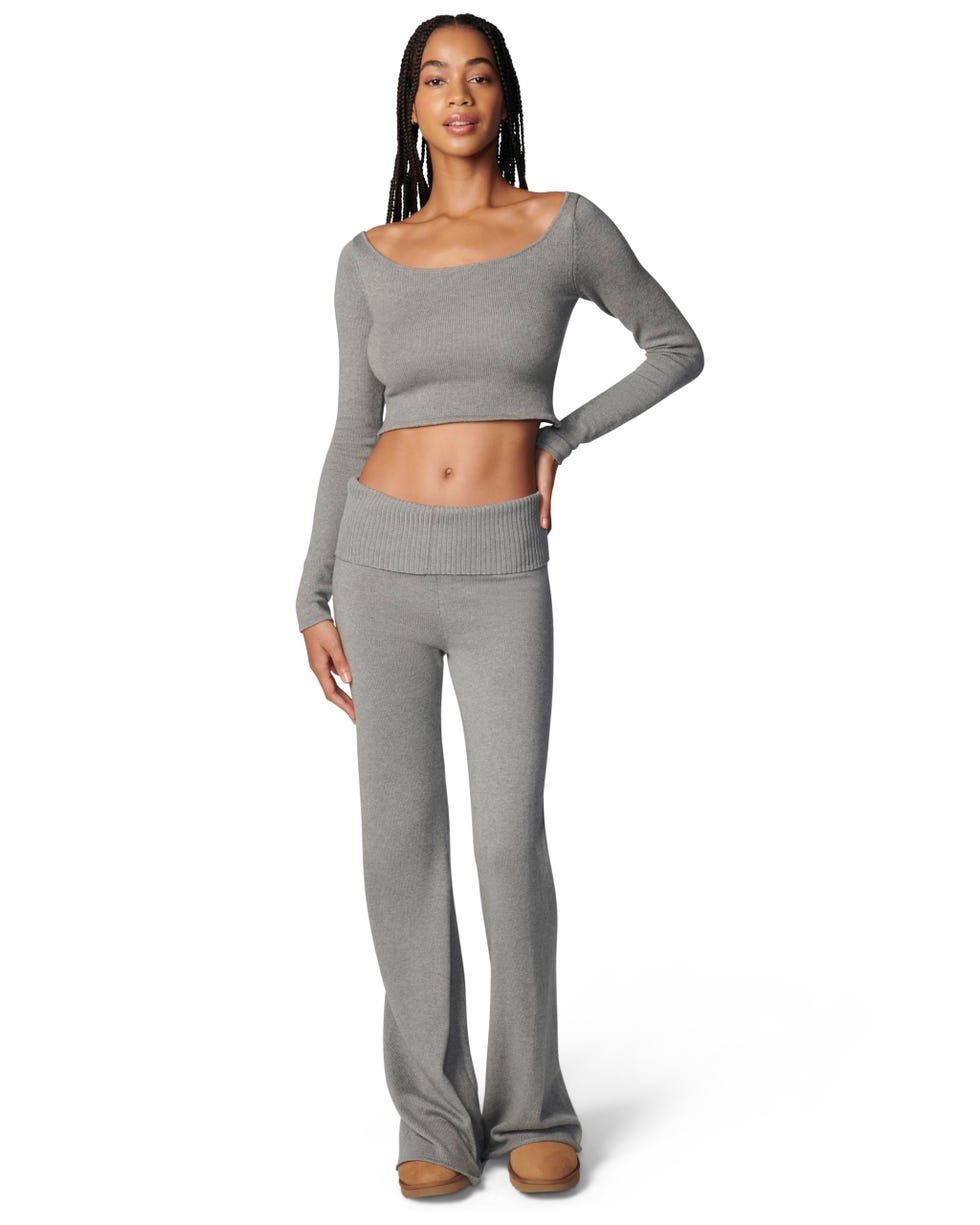 Foldover Wide Leg Pant