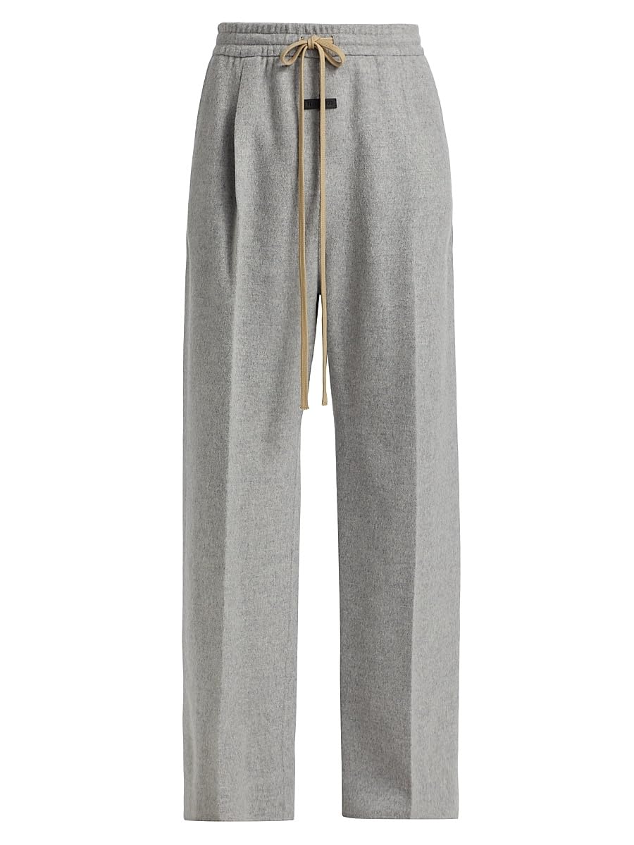 Single-Pleat Wide-Leg Pants