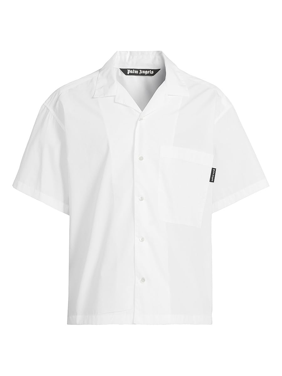 Curved Logo Classic Cotton Shirt