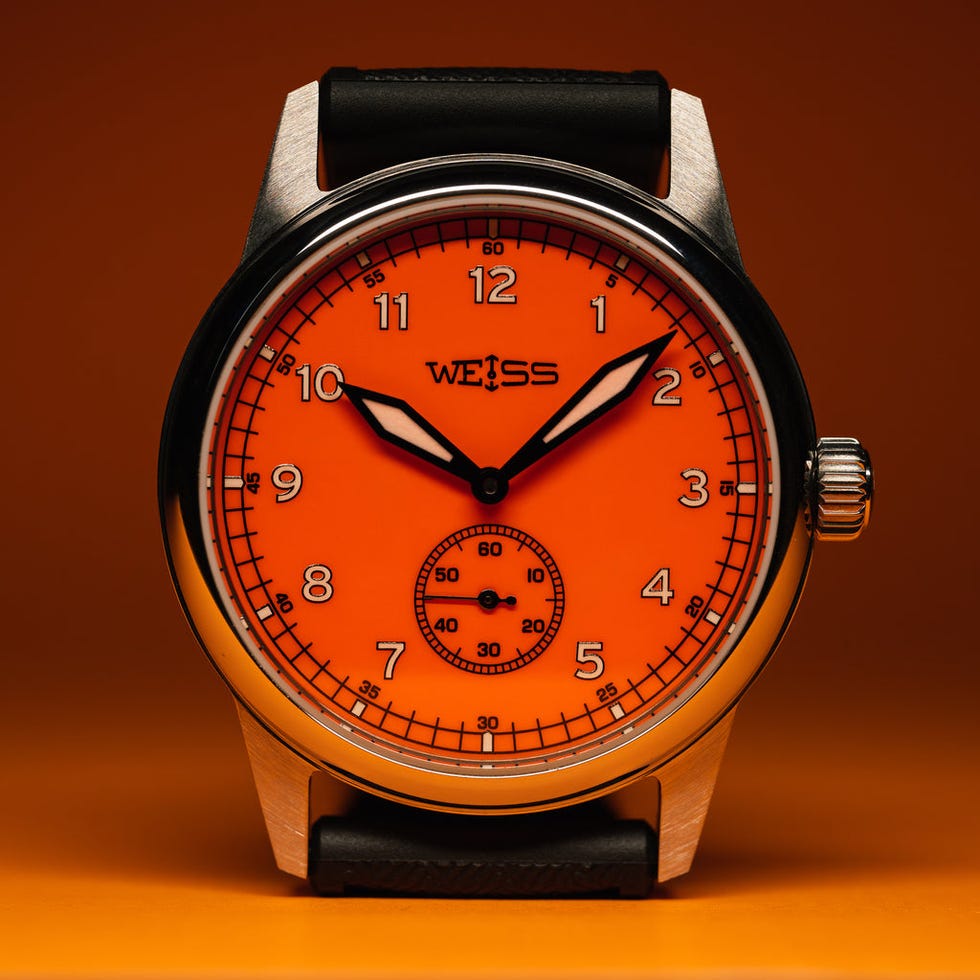 38mm Field Watch: Tangerine Dial