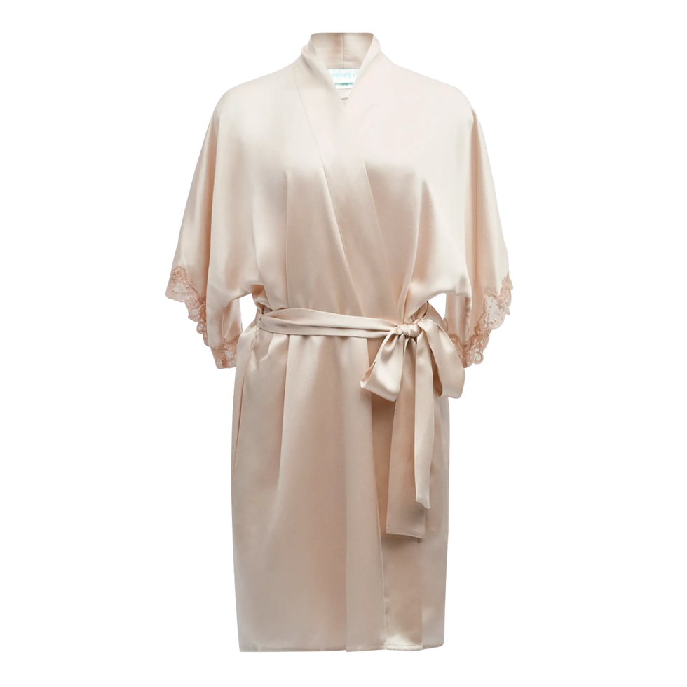 Bijoux Short Silk Robe