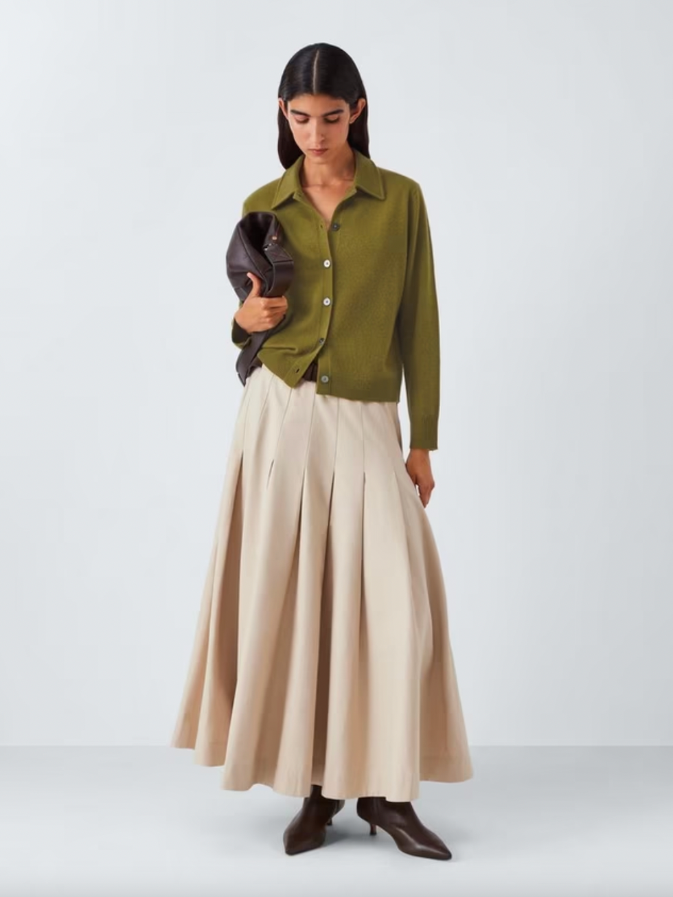 Cashmere Collar Cardigan