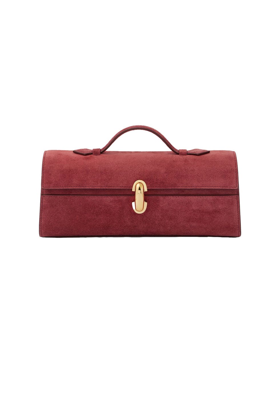 Piccola pochette in pelle scamosciata Slim Symmetry