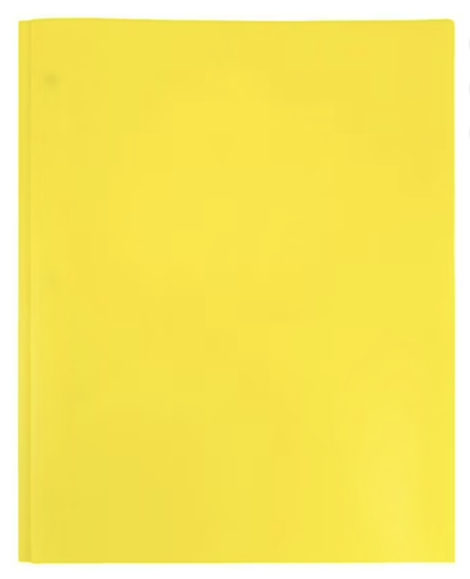 Plastic Folder with Pocket, Letter Size ﻿