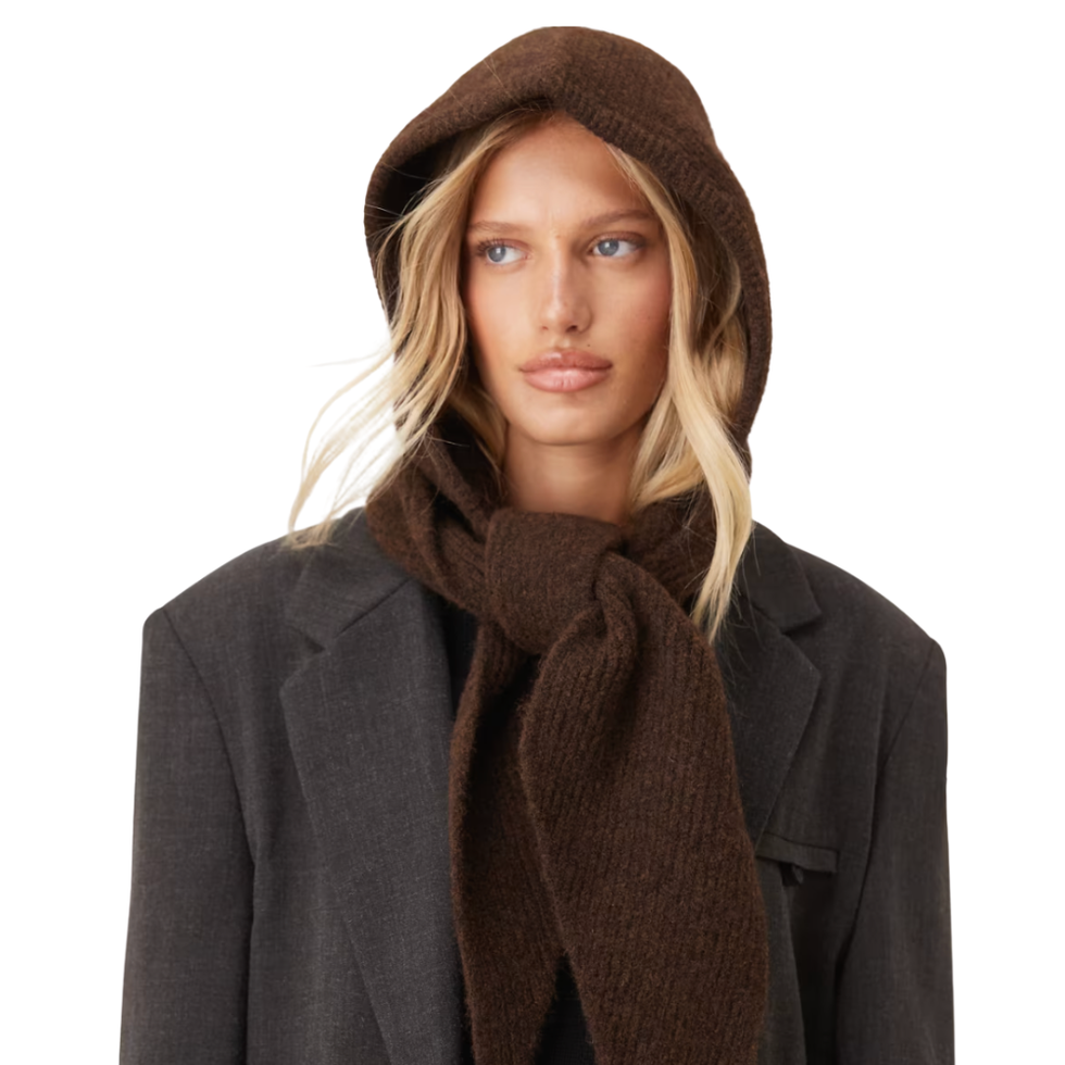 ASOS - Knitted hooded scarf