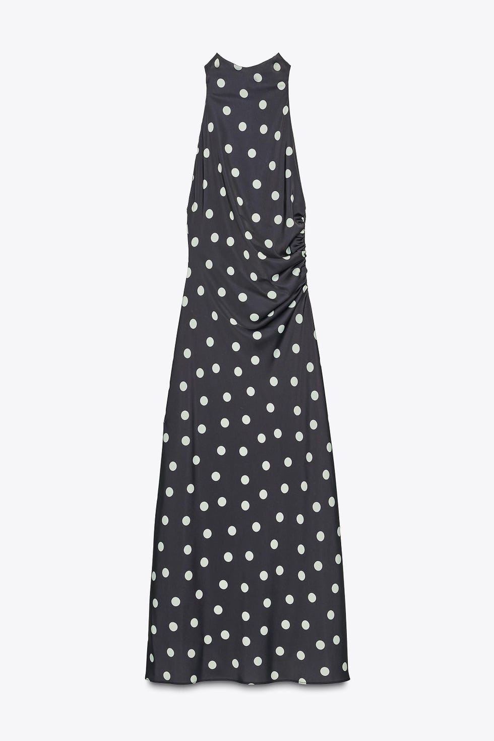 VESTIDO MIDI SATINADO LUNARES