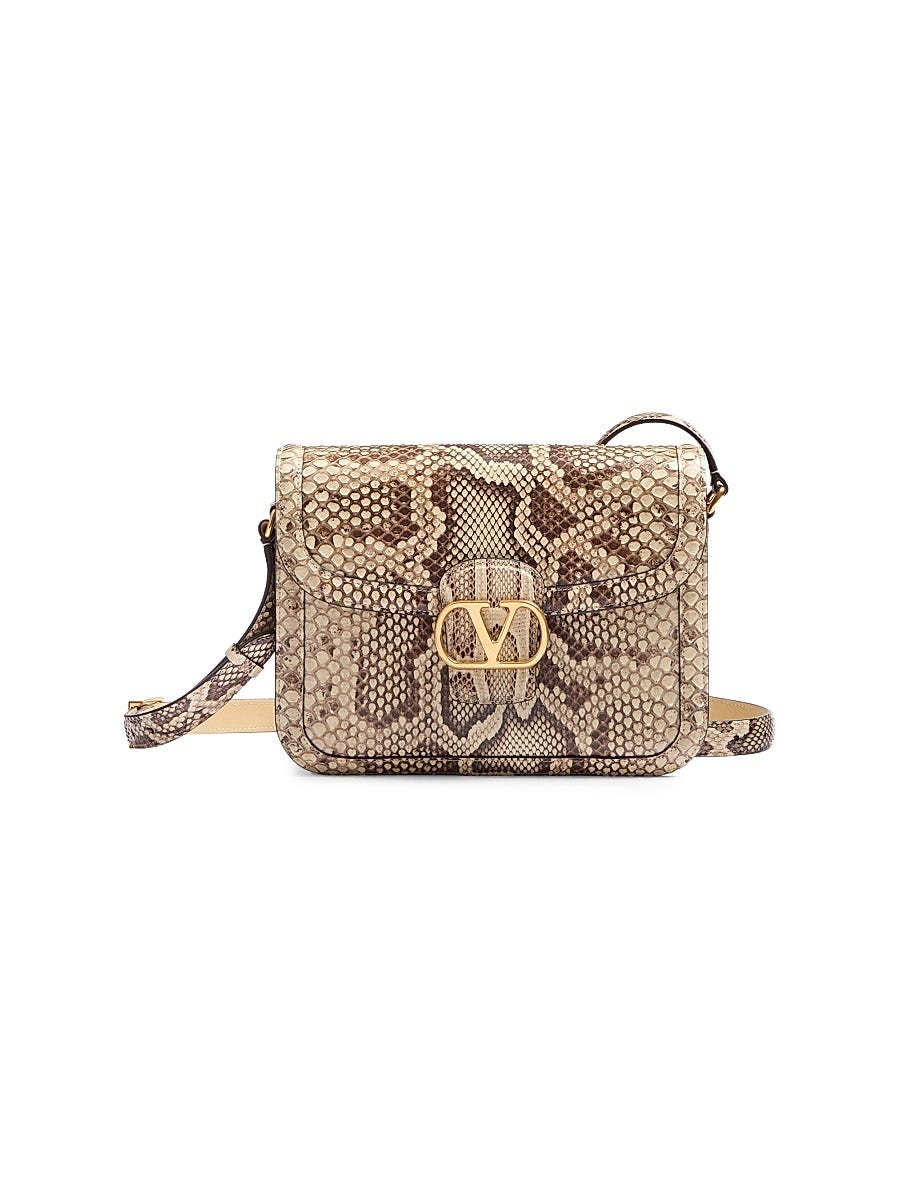Borsa a tracolla in pitone 9to5