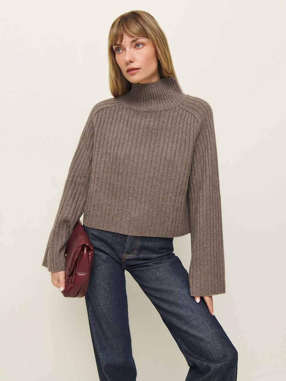 Dolcevita corto in cashmere Brooke