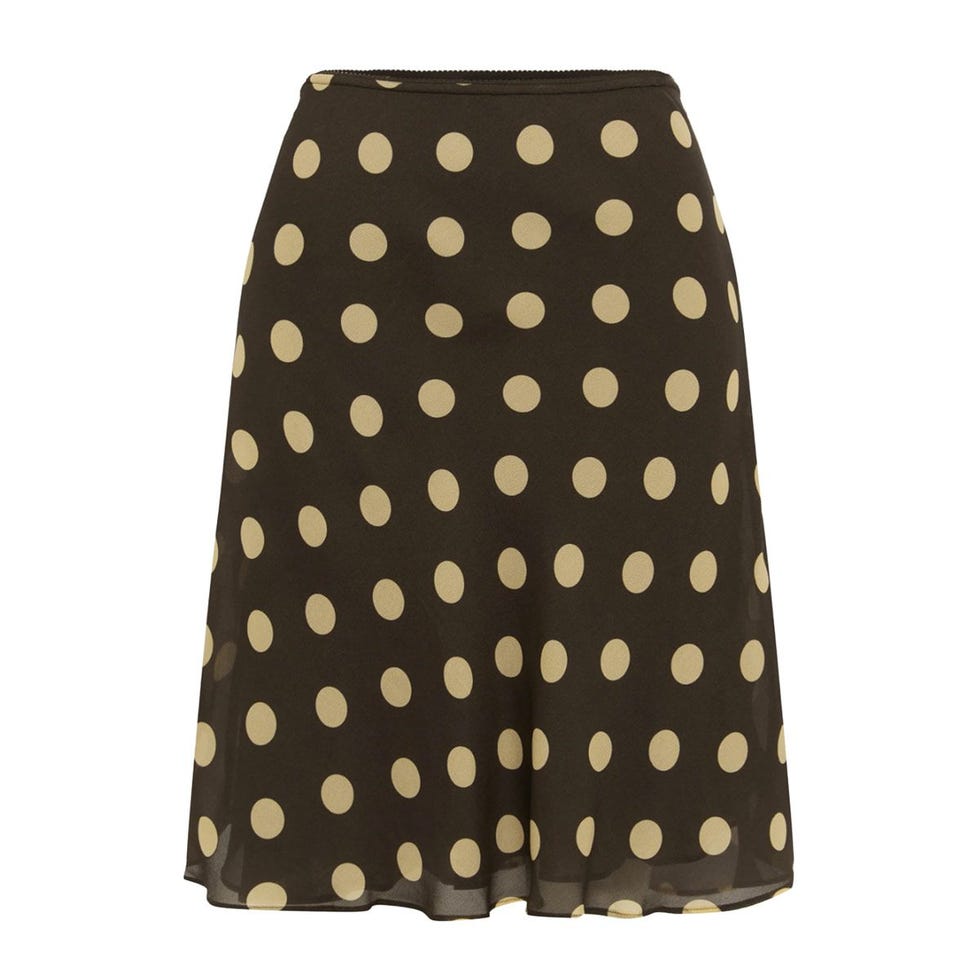 Penny Skirt Yellow Dot