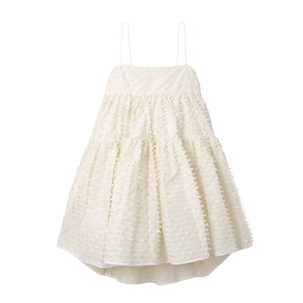 Oberra Tiered Fil Coupé Shell Mini Dress