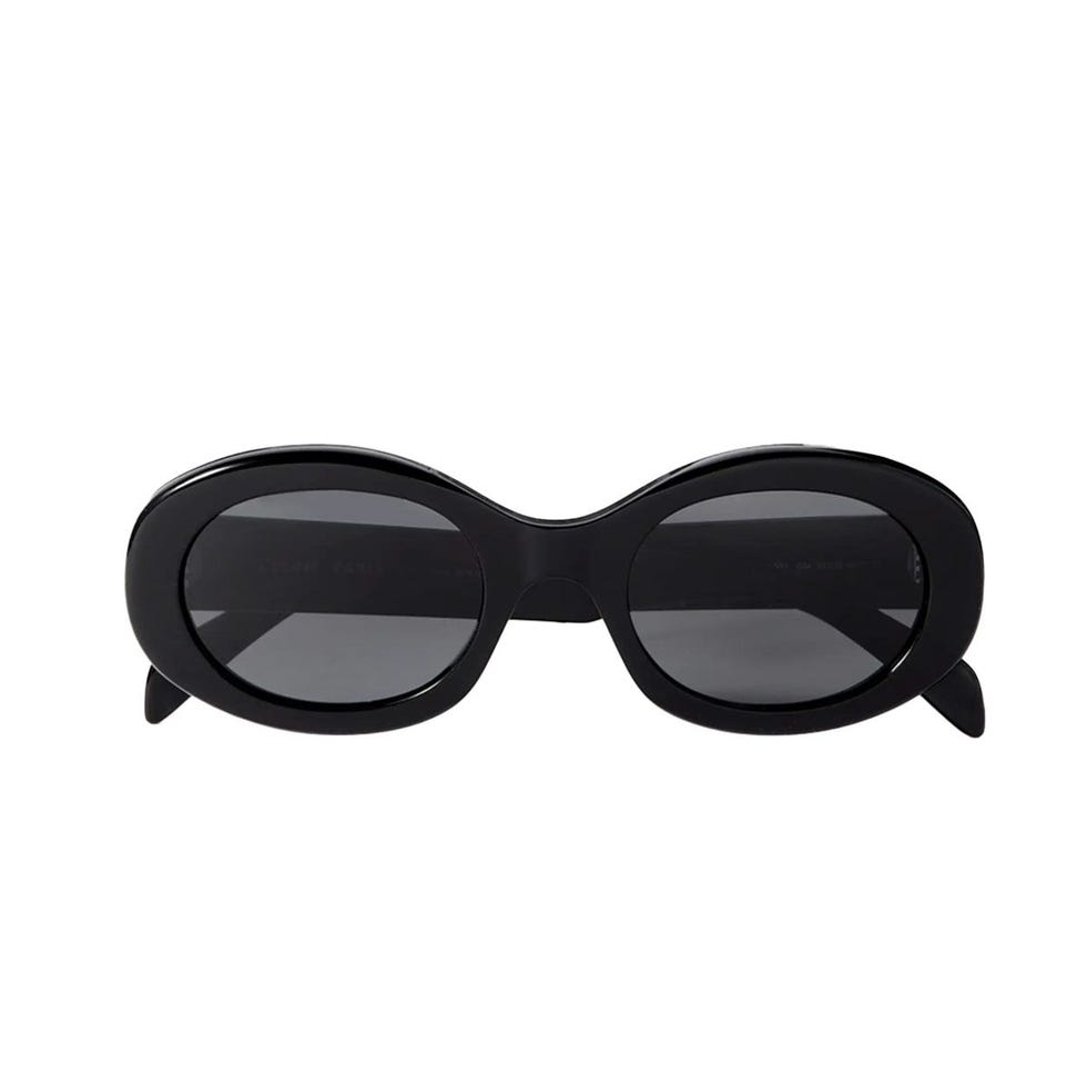 Triomphe Oval-frame Acetate Sunglasses