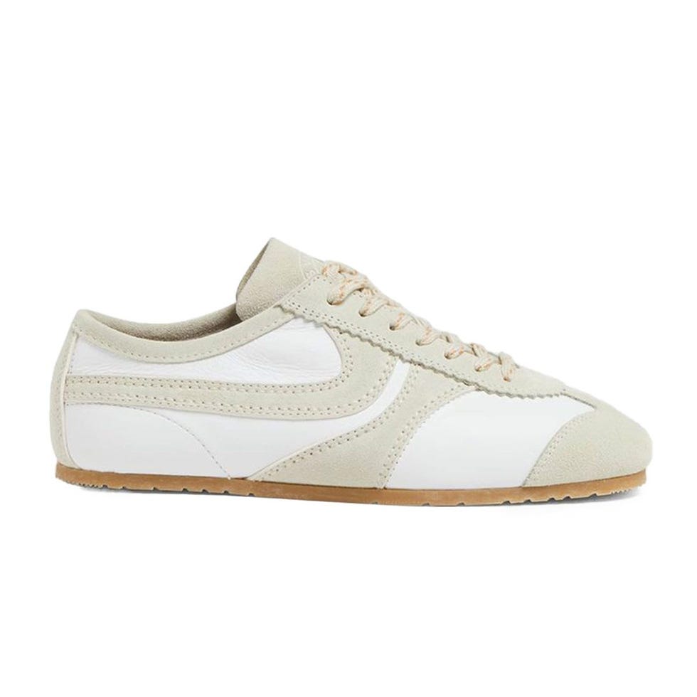 Dustin Mixed Leather Retro Sneakers
