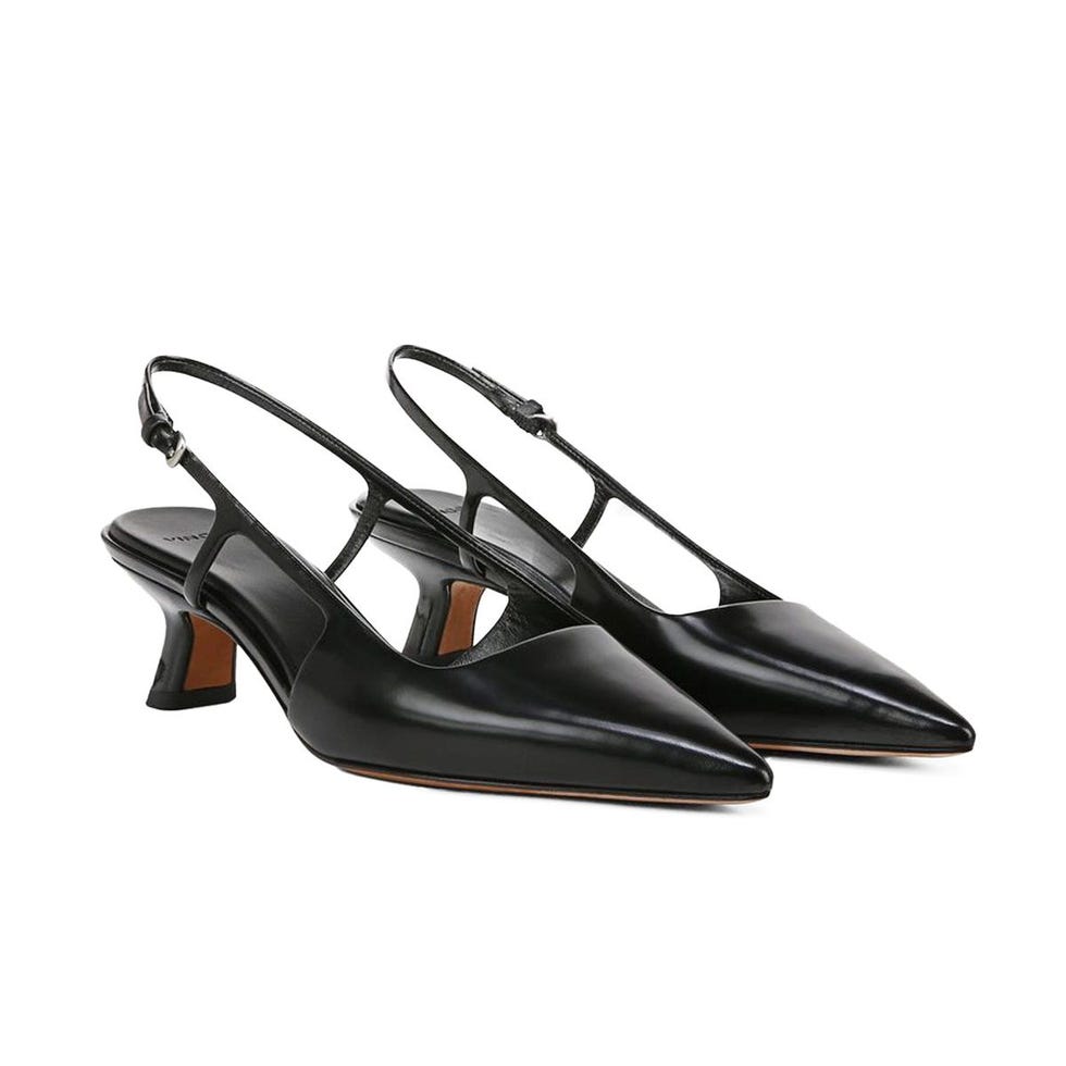 Bianca Leather Slingback Heel