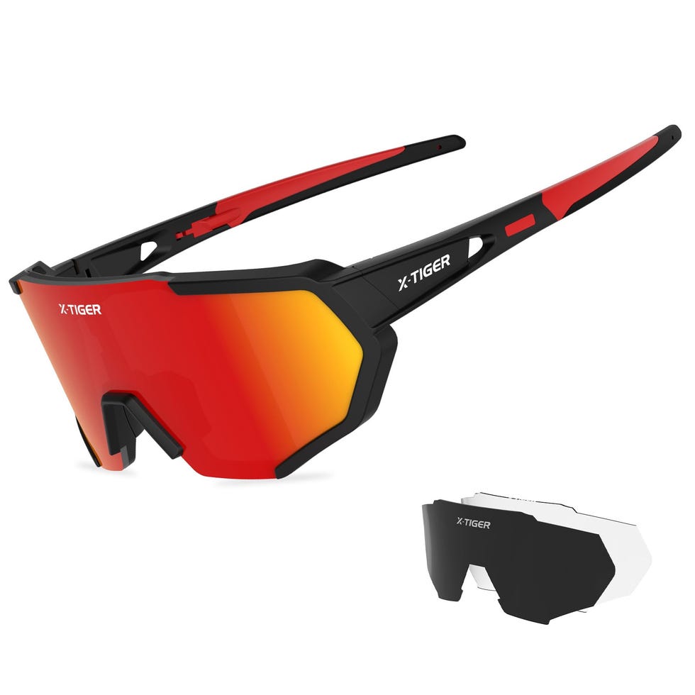 Gafas de sol deportivas TR-90 con 3 lentes intercambiables y polarizadas