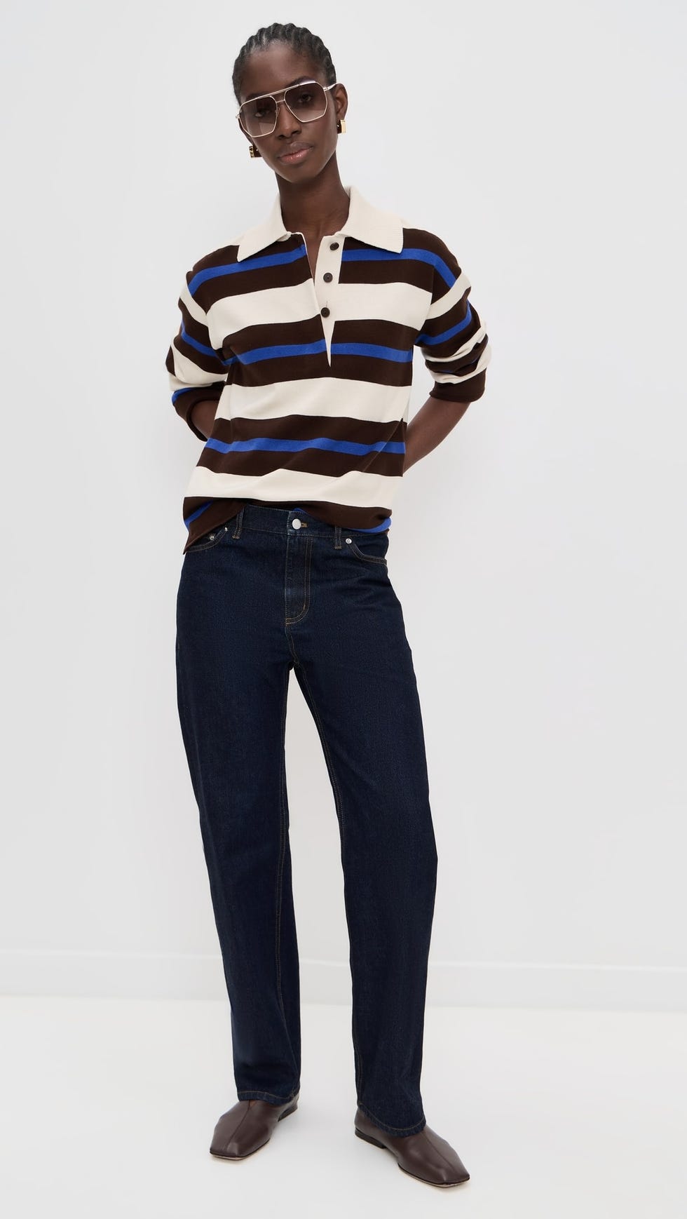 Ester Knitted Rugby Sweater