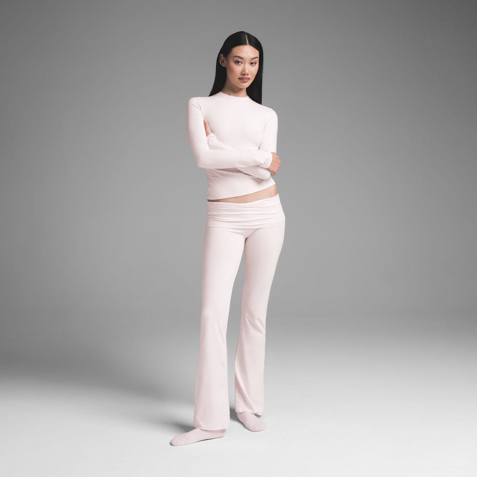 Cotton Jersey Foldover Pant 