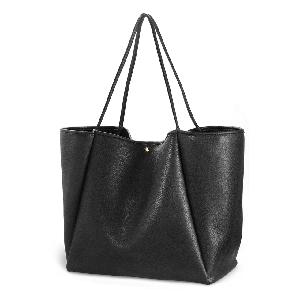 Oversize Vegan Leather Tote
