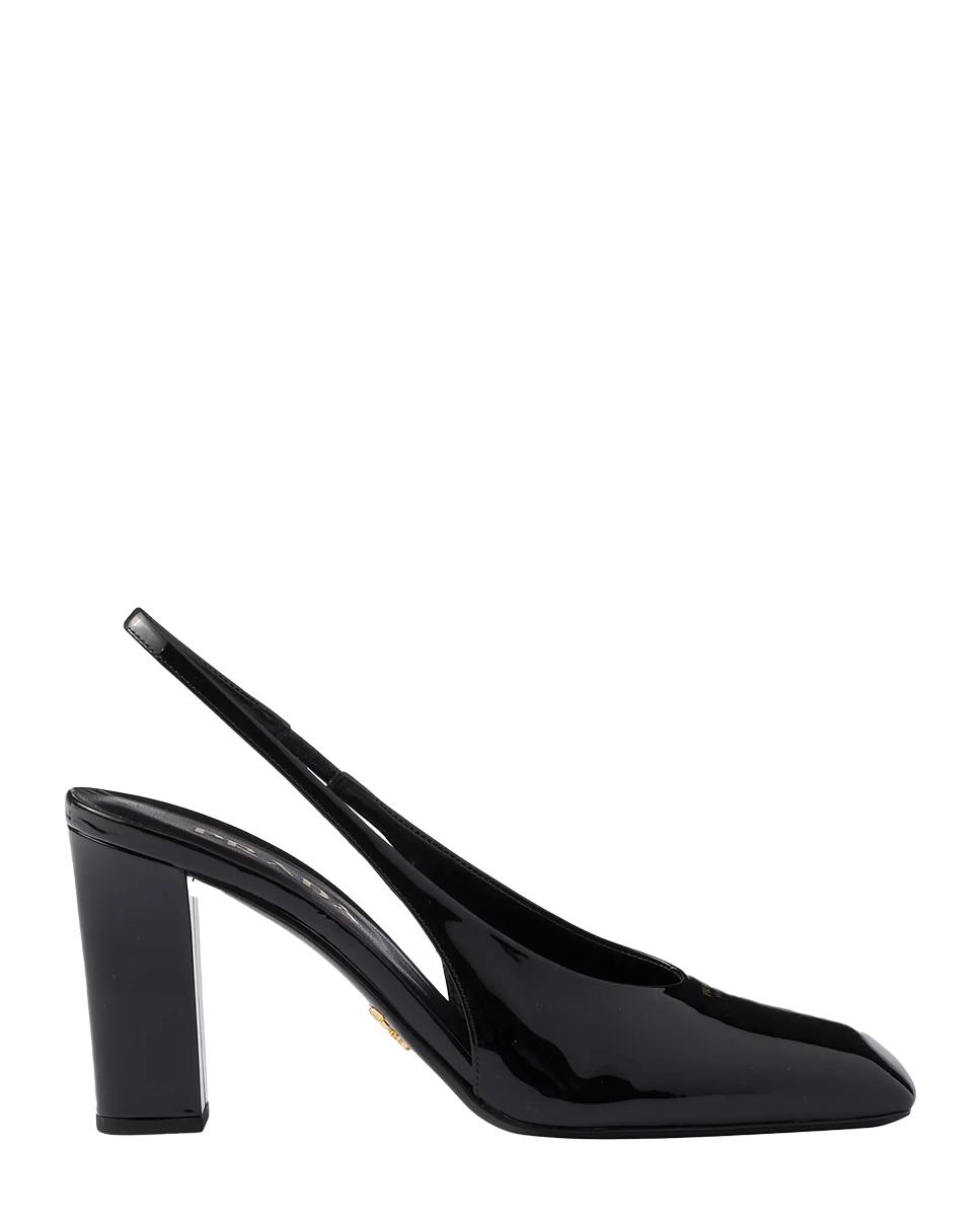 Patent Leather Slingback Pumps