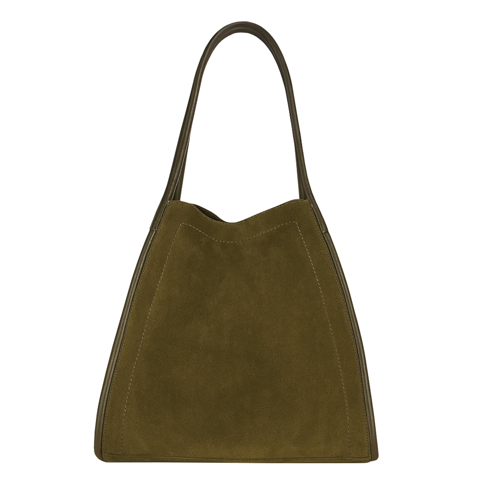 Suede Tubular Tote Bag