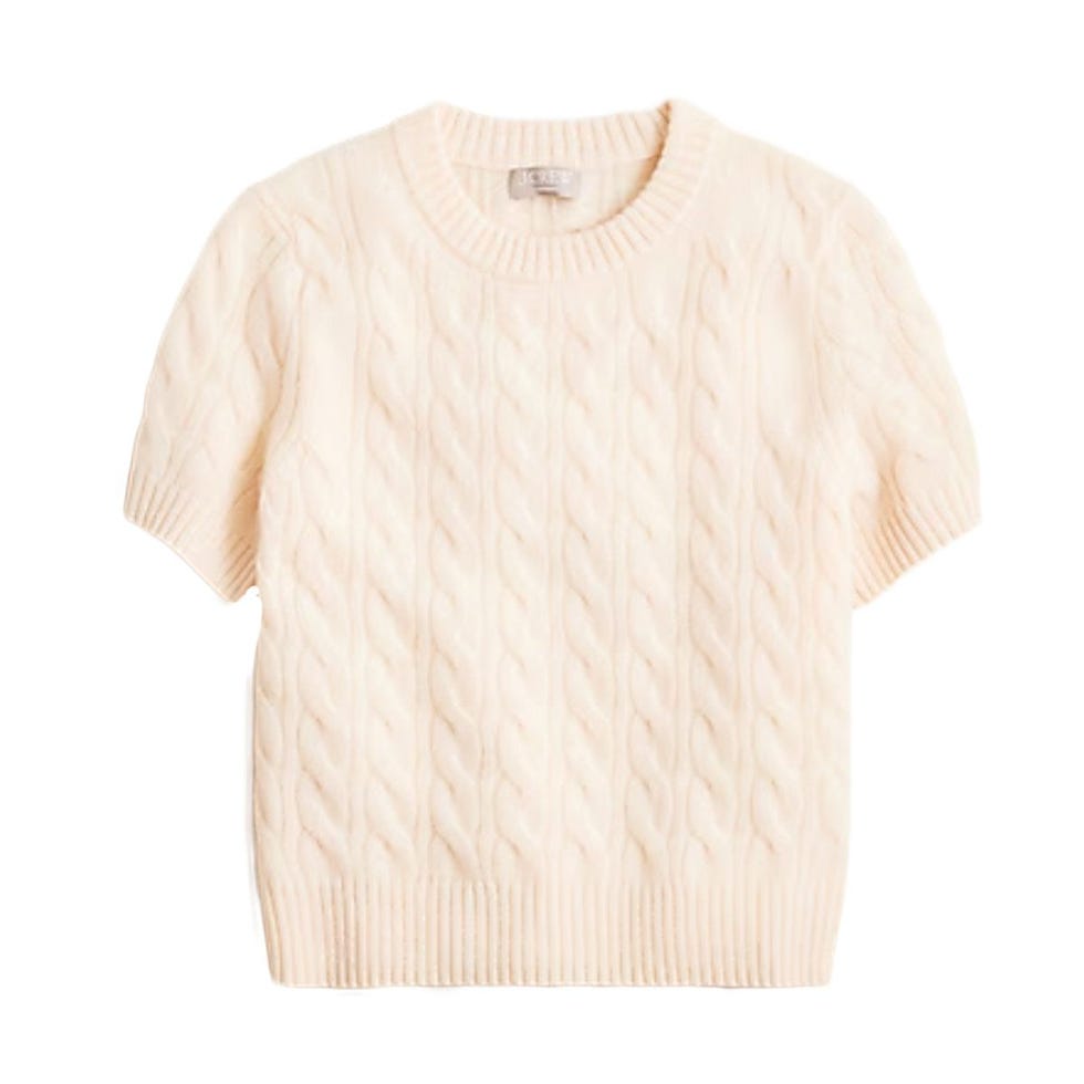 Cashmere Cable-knit T-shirt
