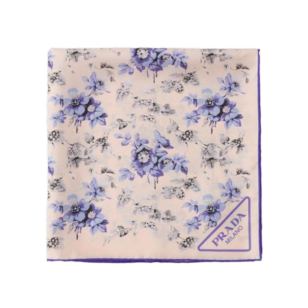 Printed Silk Twill Scarf 
