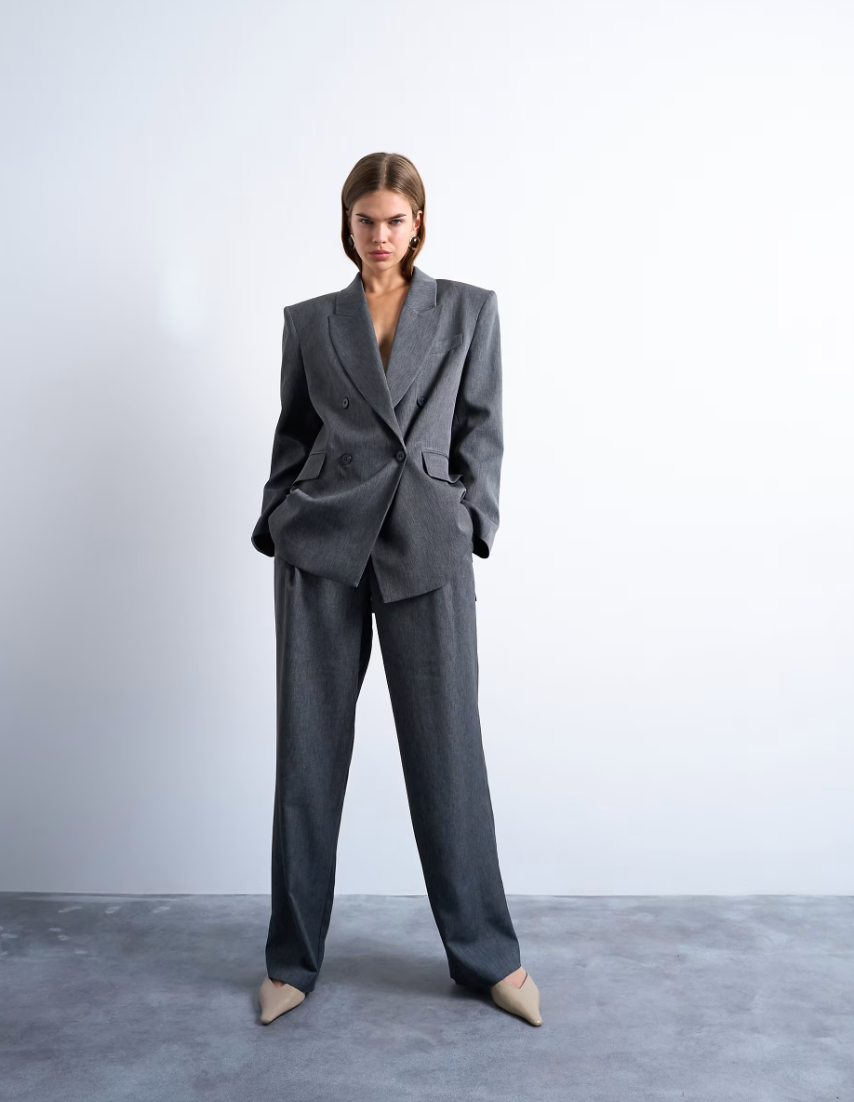  Tonic Pleated Suit Trouser with side buckle