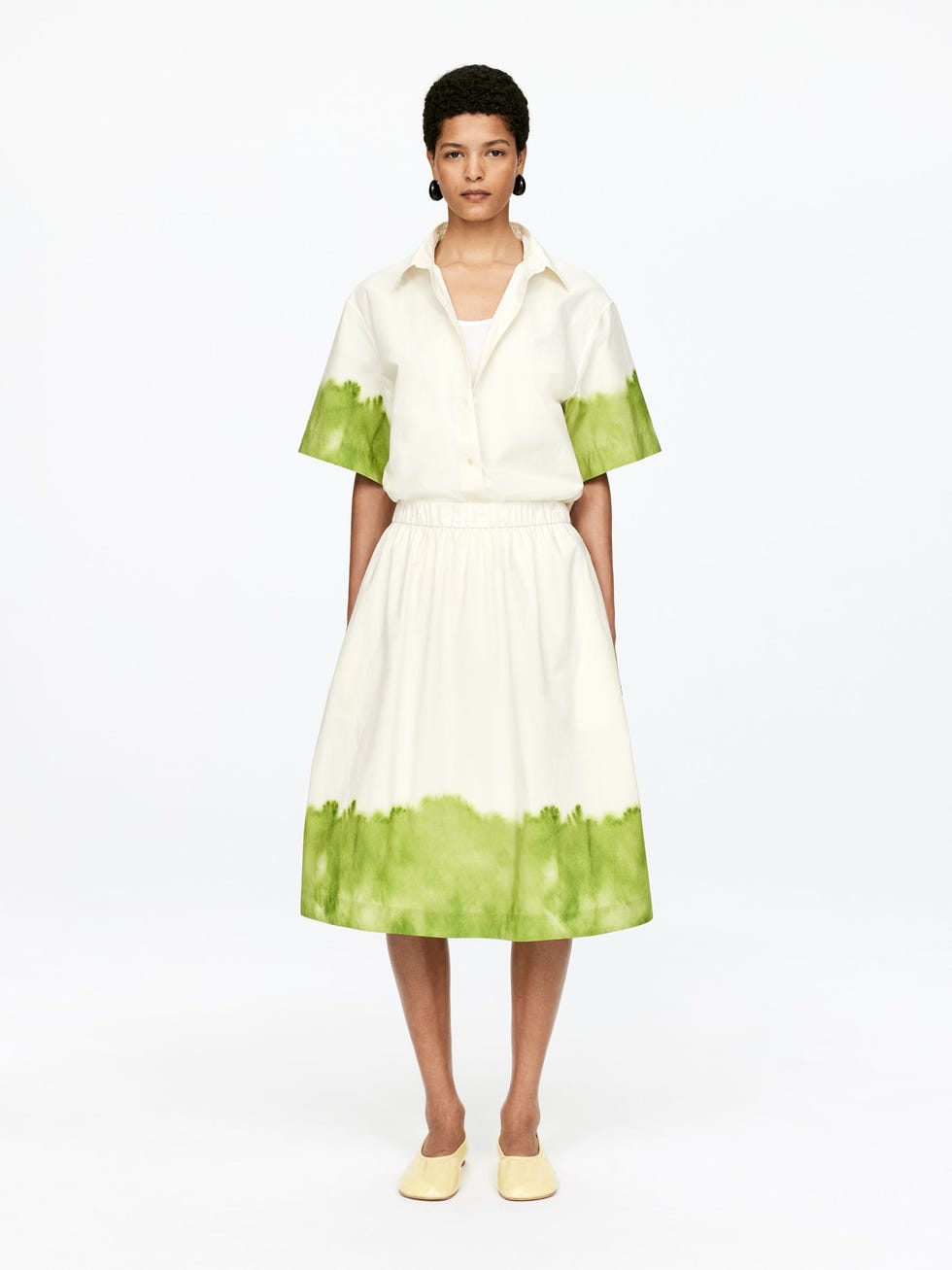 Printed Midi-Skirt