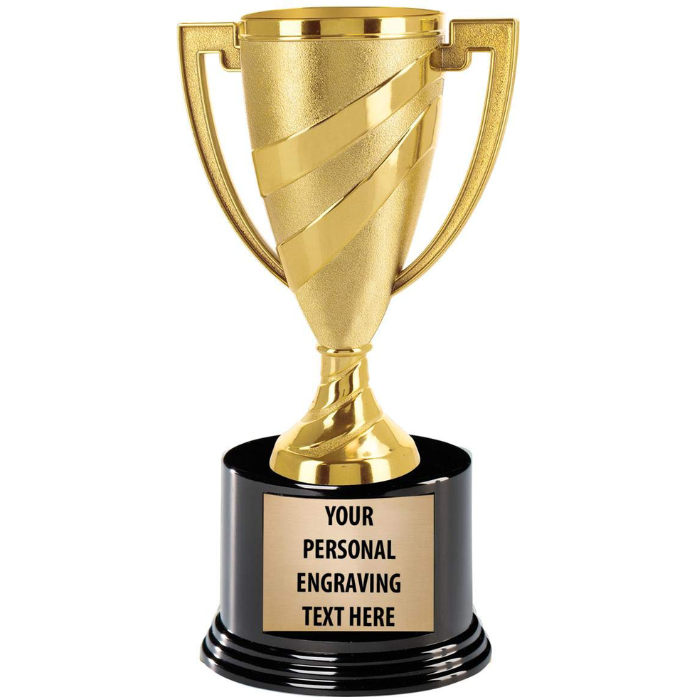 Gold Cup Trophy with Custom Engraving