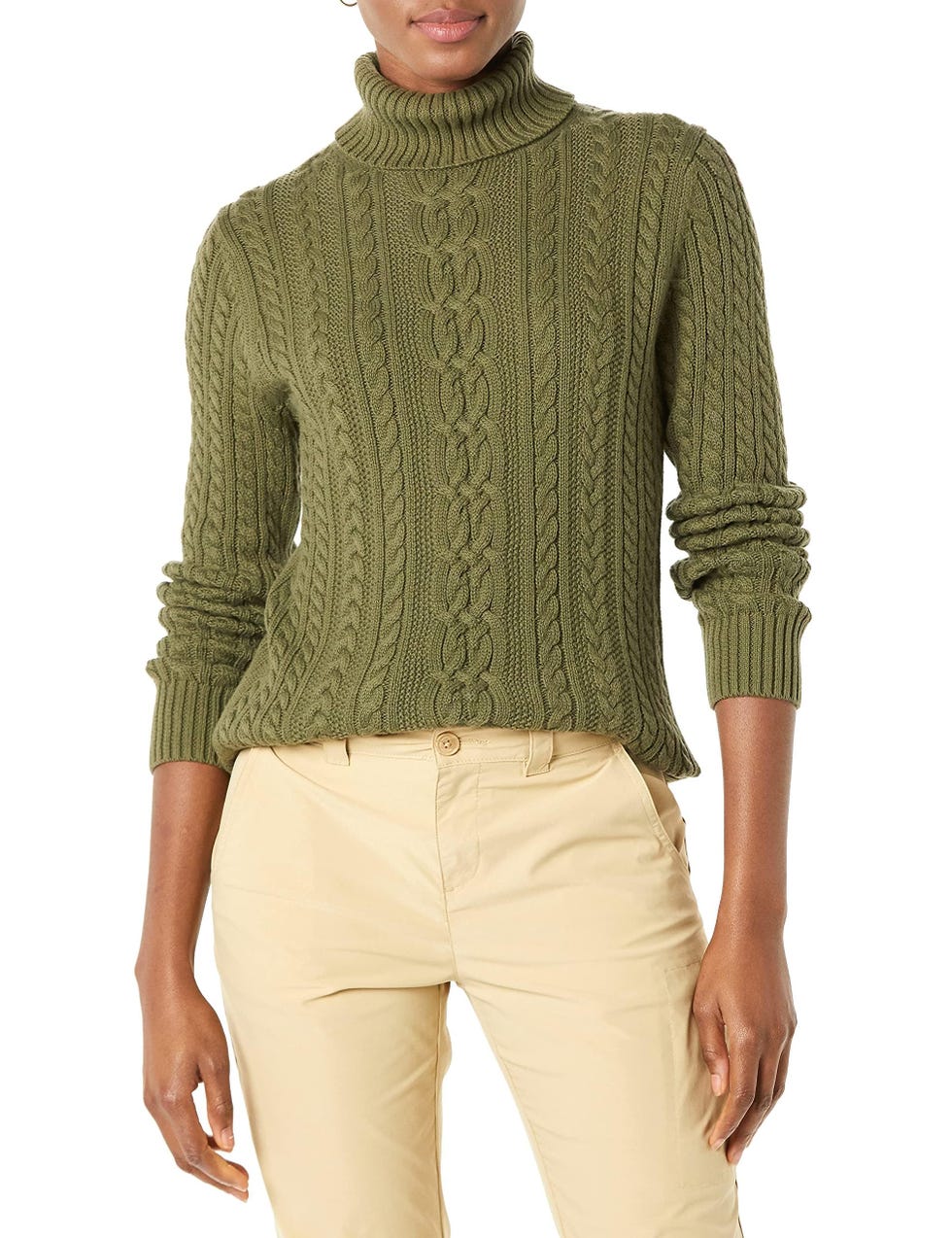 Fisherman Cable Turtleneck Sweater