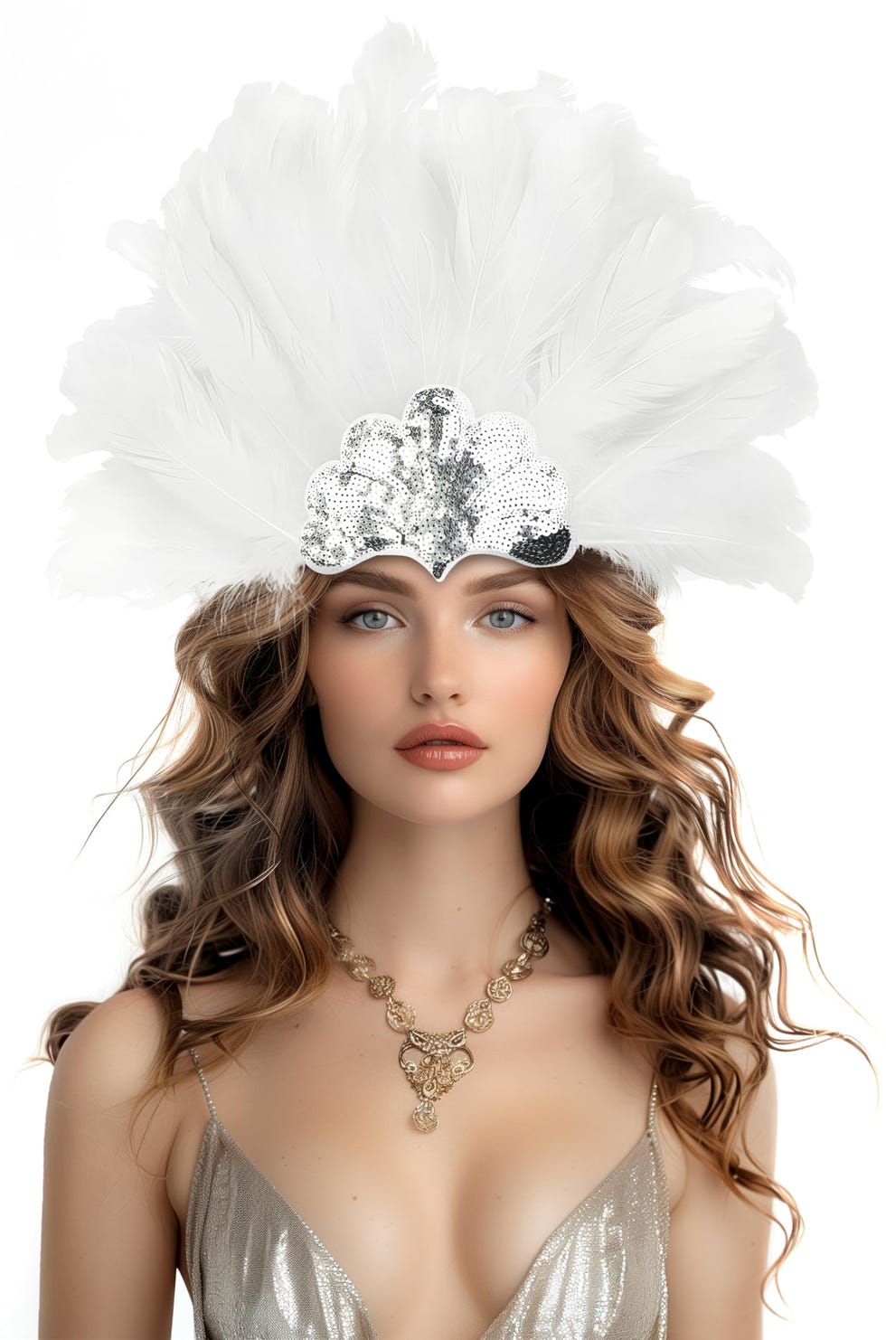Feather Sequin Headwear